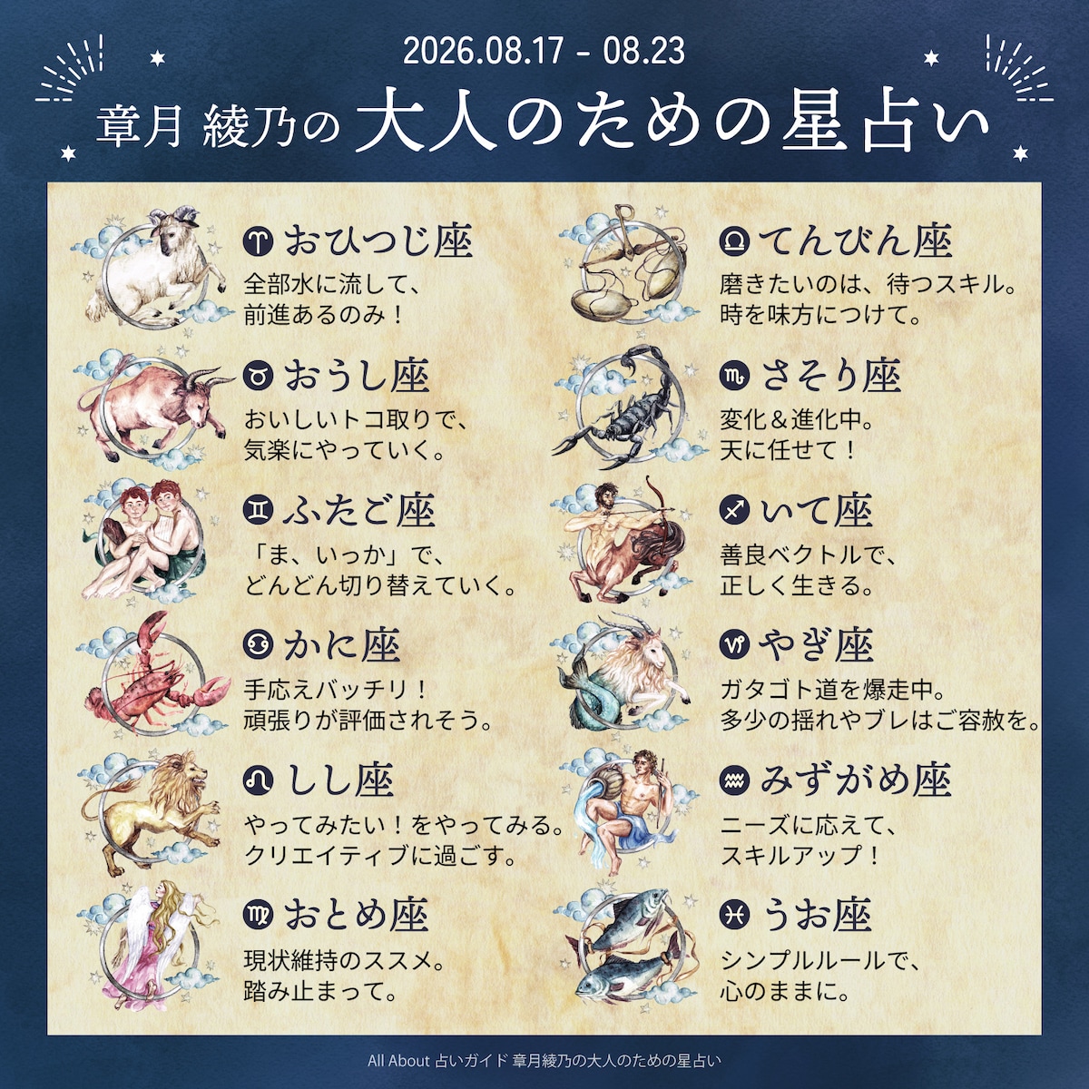 章月綾乃からあなたへ送る今週のメッセージ