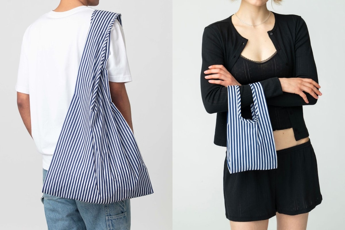「BAGGU for Ron Herman」Big（左）とMini（右）のサイズ感（画像出典：ロンハーマン）