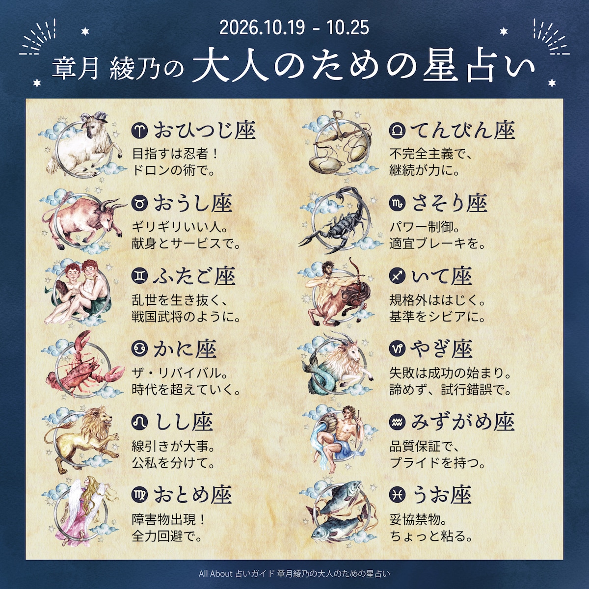 章月綾乃からあなたへ送る今週のメッセージ