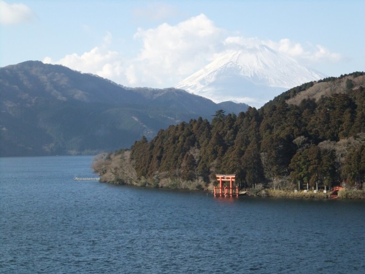 箱根・成川美術館から眺める富士山(2)