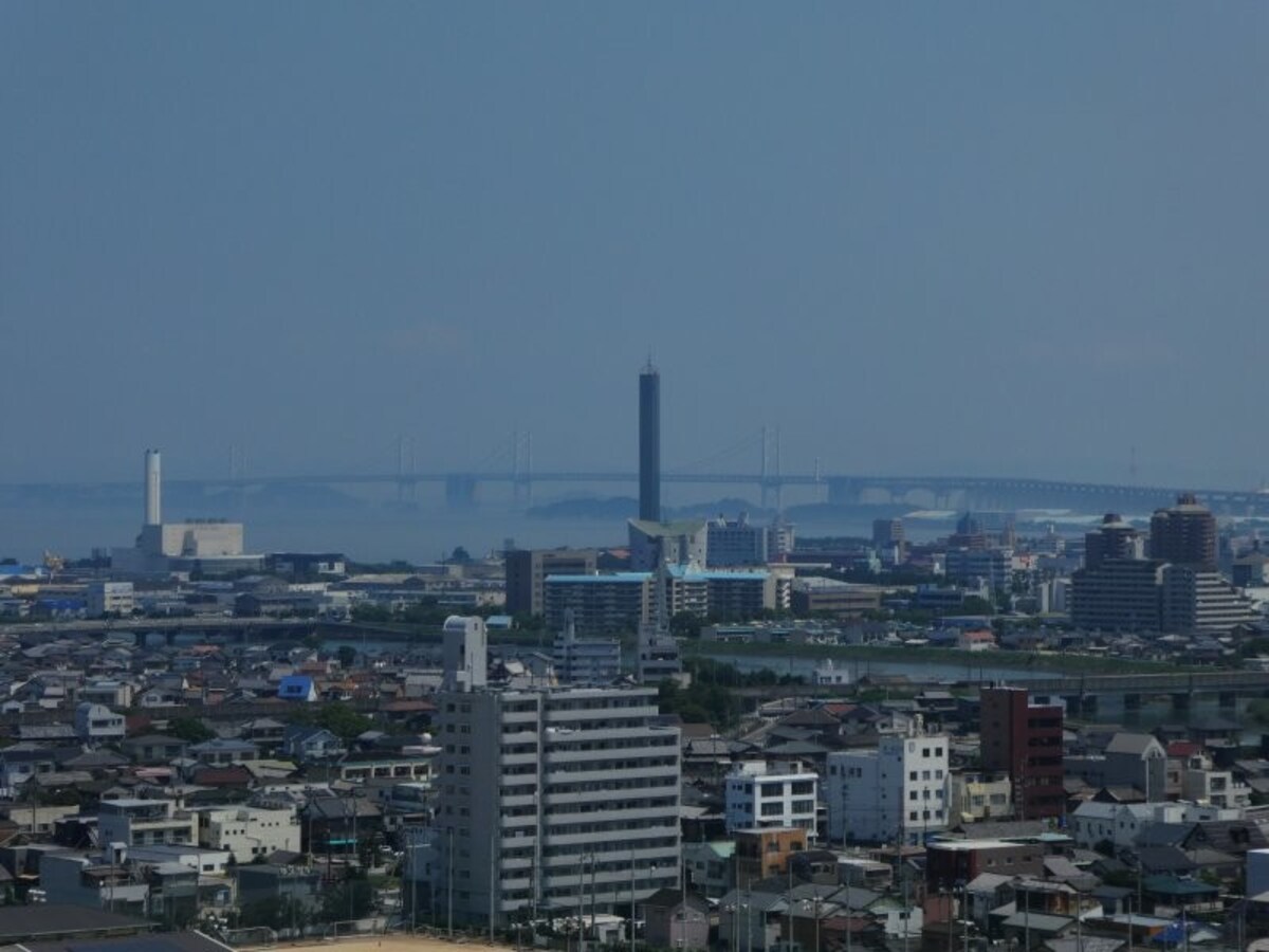 南備讃瀬戸大橋・北備讃瀬戸大橋（4）／丸亀城より
