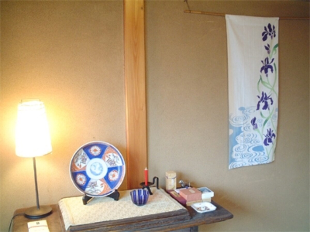 ミシンの上