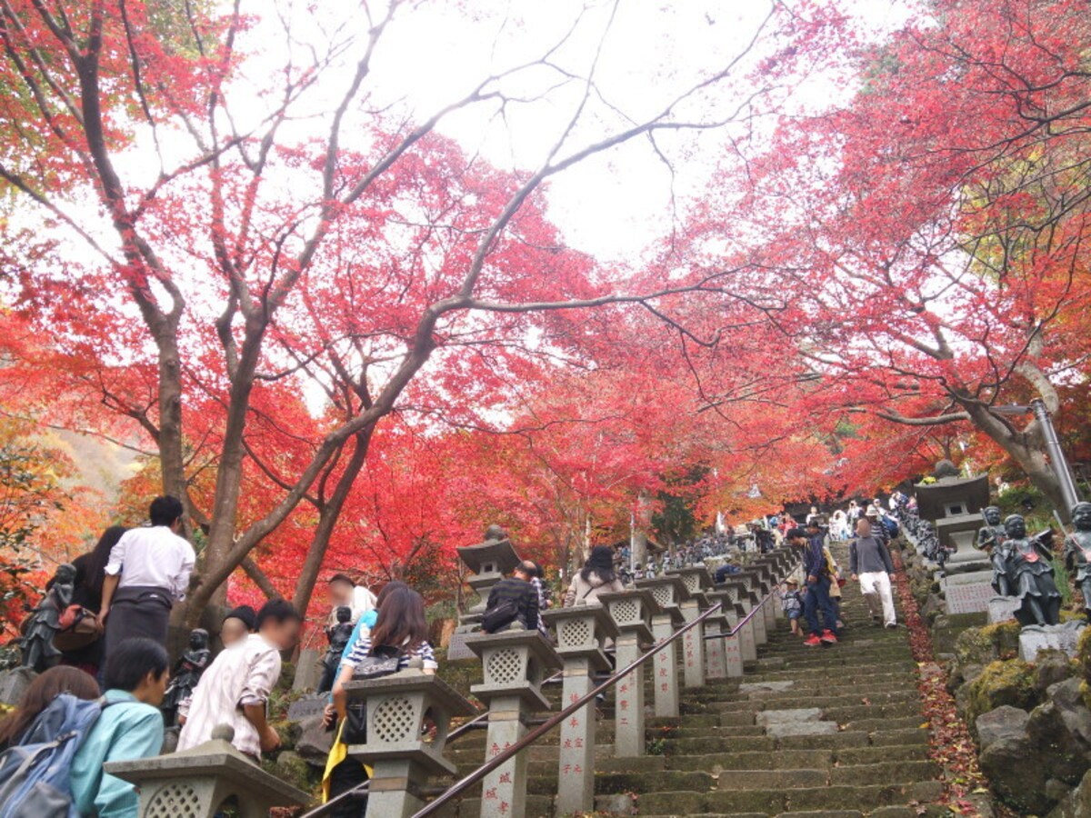 大山不動尊の紅葉