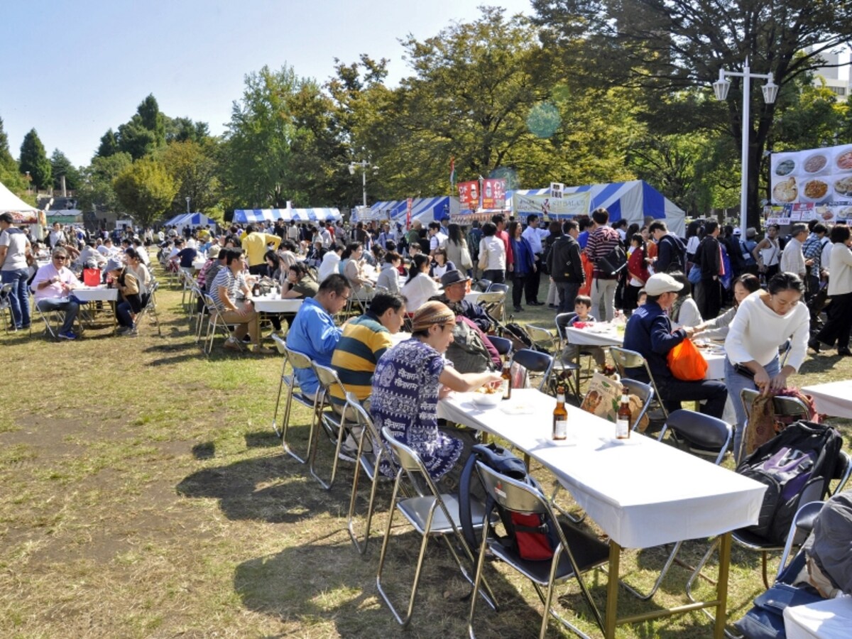 山下公園でインドのグルメや文化、音楽が楽しめる「ディワリ・イン・ヨコハマ」の様子（画像提供：ディワリ・イン・ヨコハマ2017実行委員会）