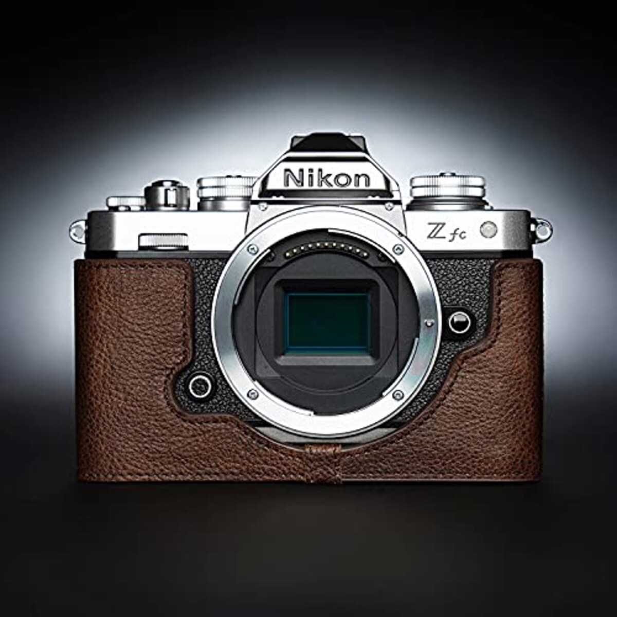  TP Original Nikon Z fc 用 ボディーハーフケース ダークブラウン画像4 