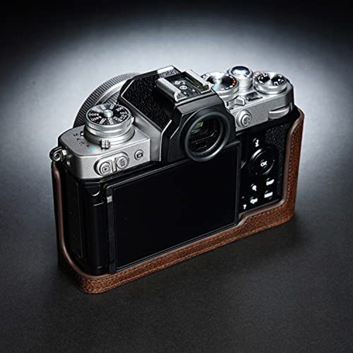  TP Original Nikon Z fc 用 ボディーハーフケース ダークブラウン画像6 