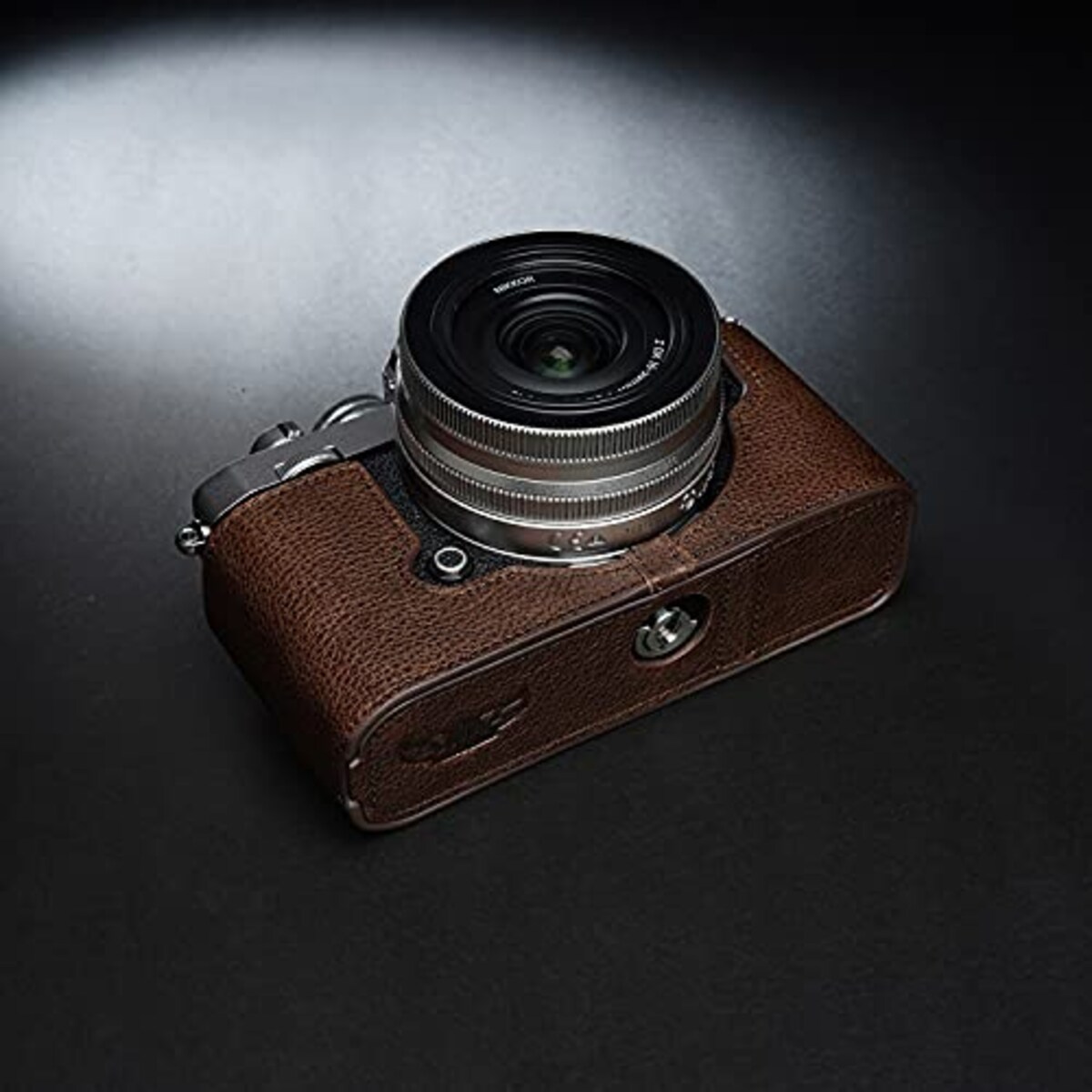  TP Original Nikon Z fc 用 ボディーハーフケース ダークブラウン画像12 