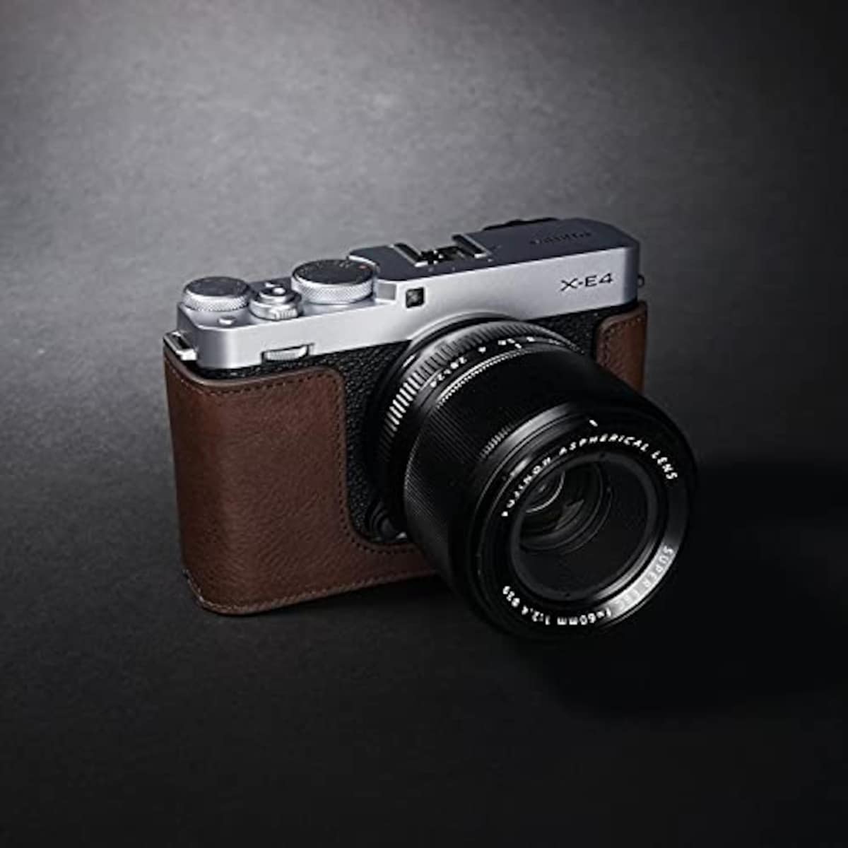  TP Original FUJIFIFILM X-E4 用 ボディーハーフケース ダークブラウン画像2 