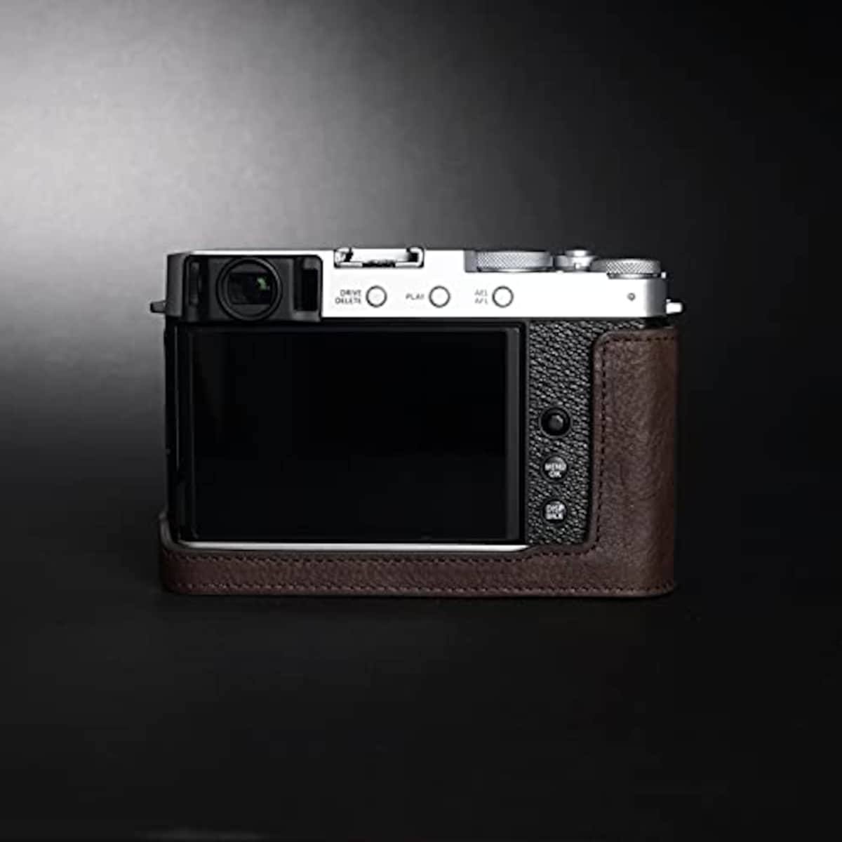  TP Original FUJIFIFILM X-E4 用 ボディーハーフケース ダークブラウン画像3 