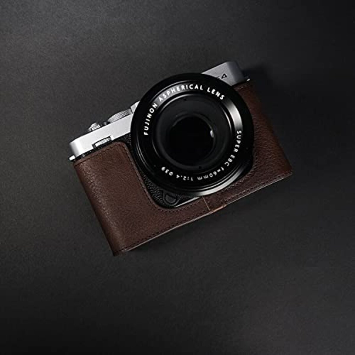  TP Original FUJIFIFILM X-E4 用 ボディーハーフケース ダークブラウン画像6 