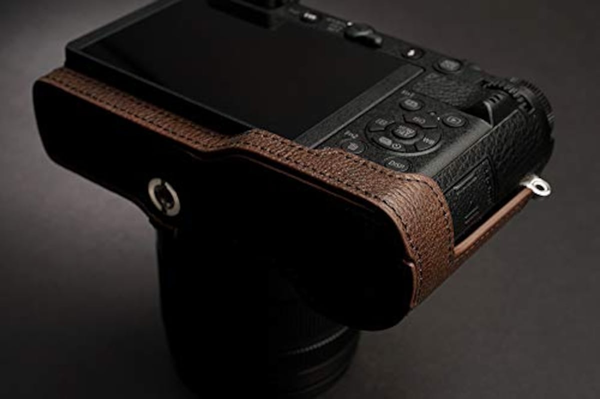  TP Original Panasonic LUMIX GX7 Mark III 用 ボディーハーフケース ダークブラウン画像7 