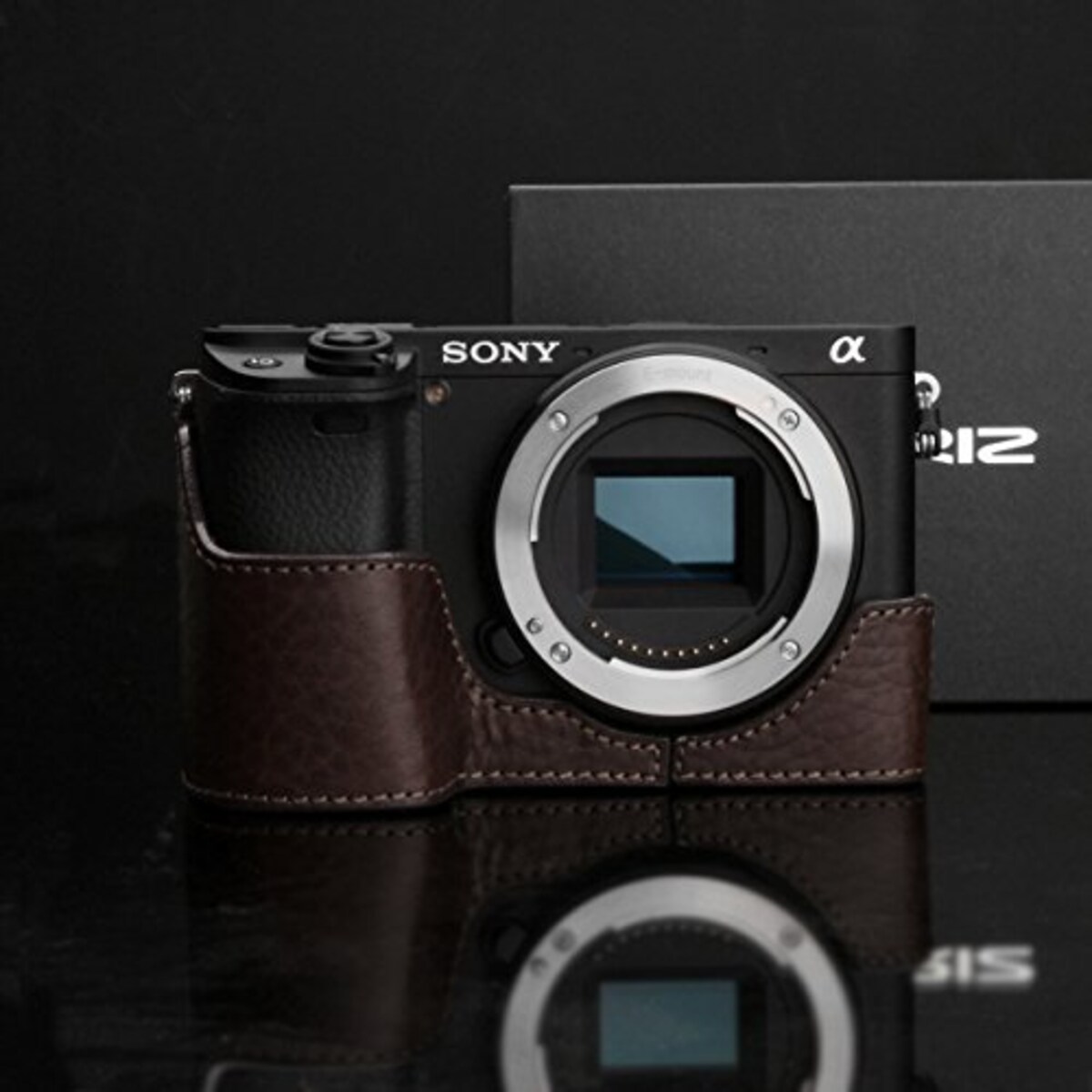  GARIZ SONY α6300用 本革カメラケース XS-CHA6300BR ブラウン画像2 