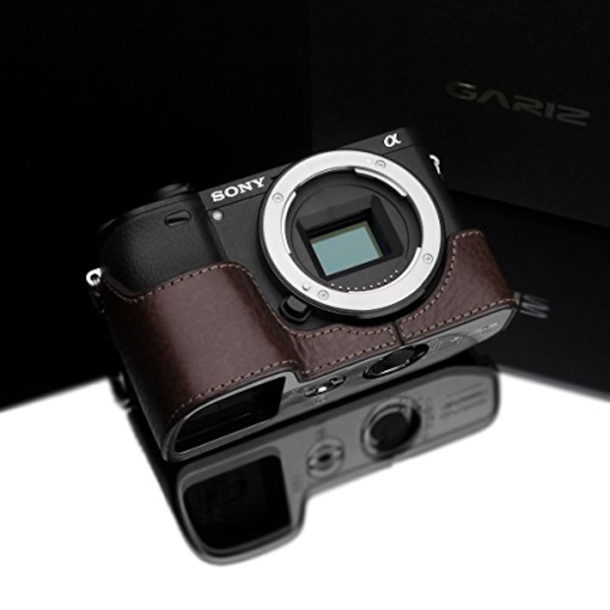  GARIZ SONY α6300用 本革カメラケース XS-CHA6300BR ブラウン画像3 