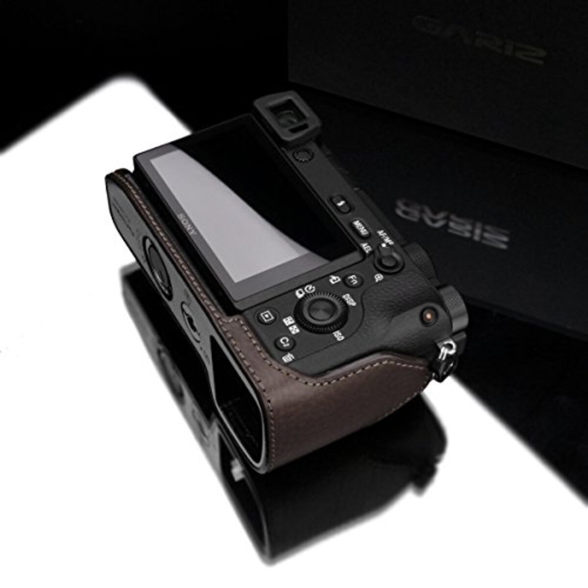 GARIZ SONY α6300用 本革カメラケース XS-CHA6300BR ブラウン画像9 