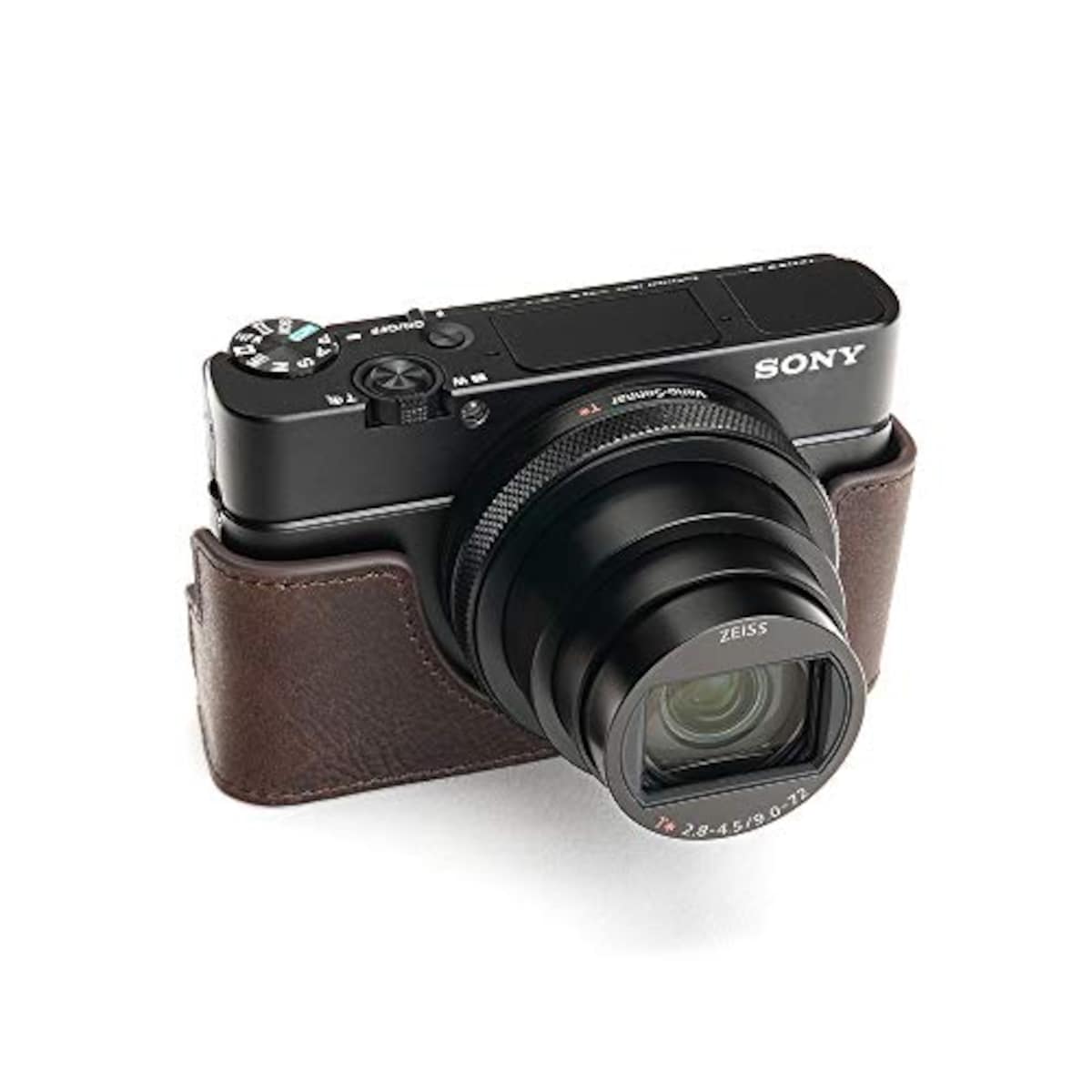  TP Original SONY RX100VII (DSC-RX100M7) 用 ボディーハーフケース ダークブラウン TB06RX100M7-CO画像3 