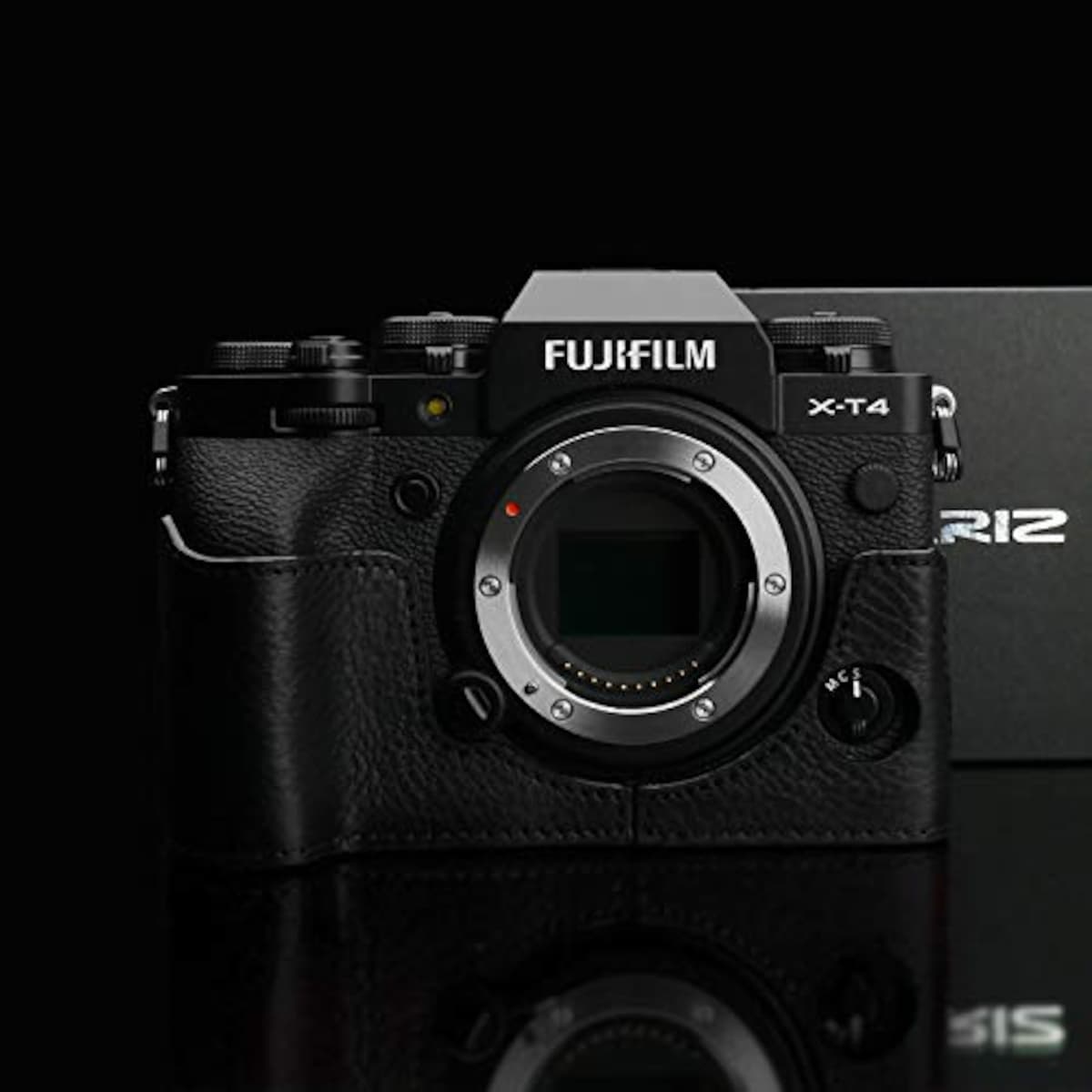  GARIZ FUJIFILM X-T4用 本革カメラケース XS-CHXT4BK ブラック画像3 
