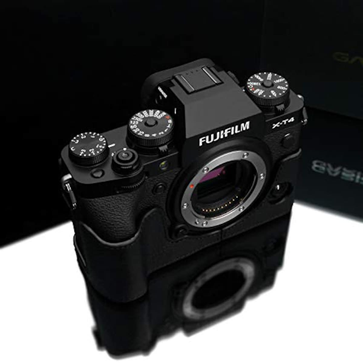  GARIZ FUJIFILM X-T4用 本革カメラケース XS-CHXT4BK ブラック画像4 