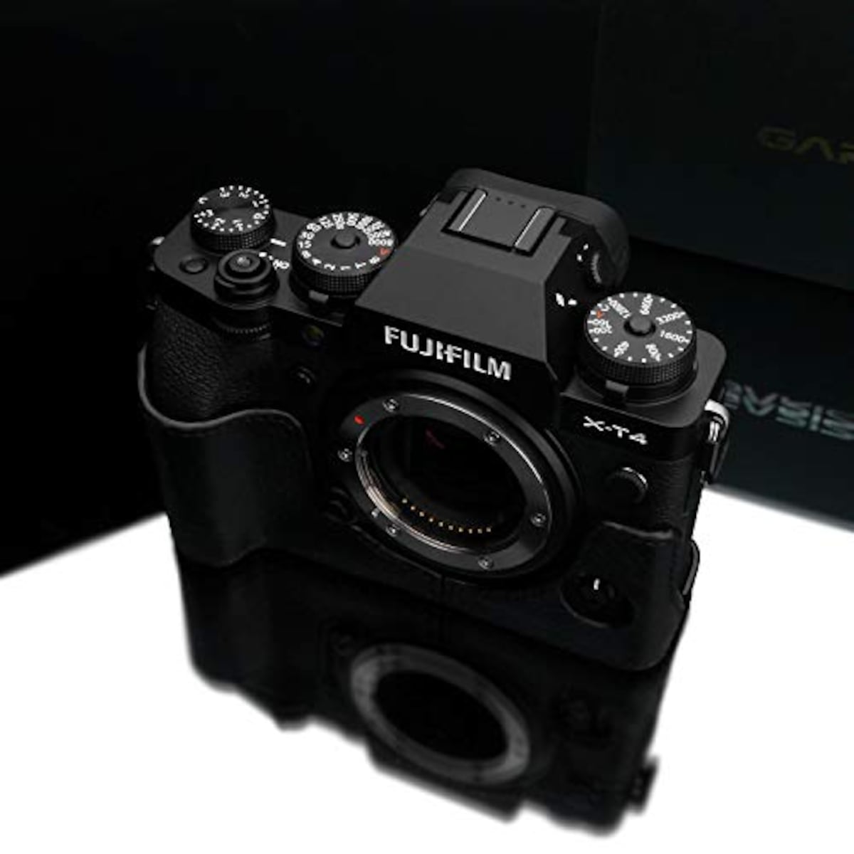  GARIZ FUJIFILM X-T4用 本革カメラケース XS-CHXT4BK ブラック画像5 