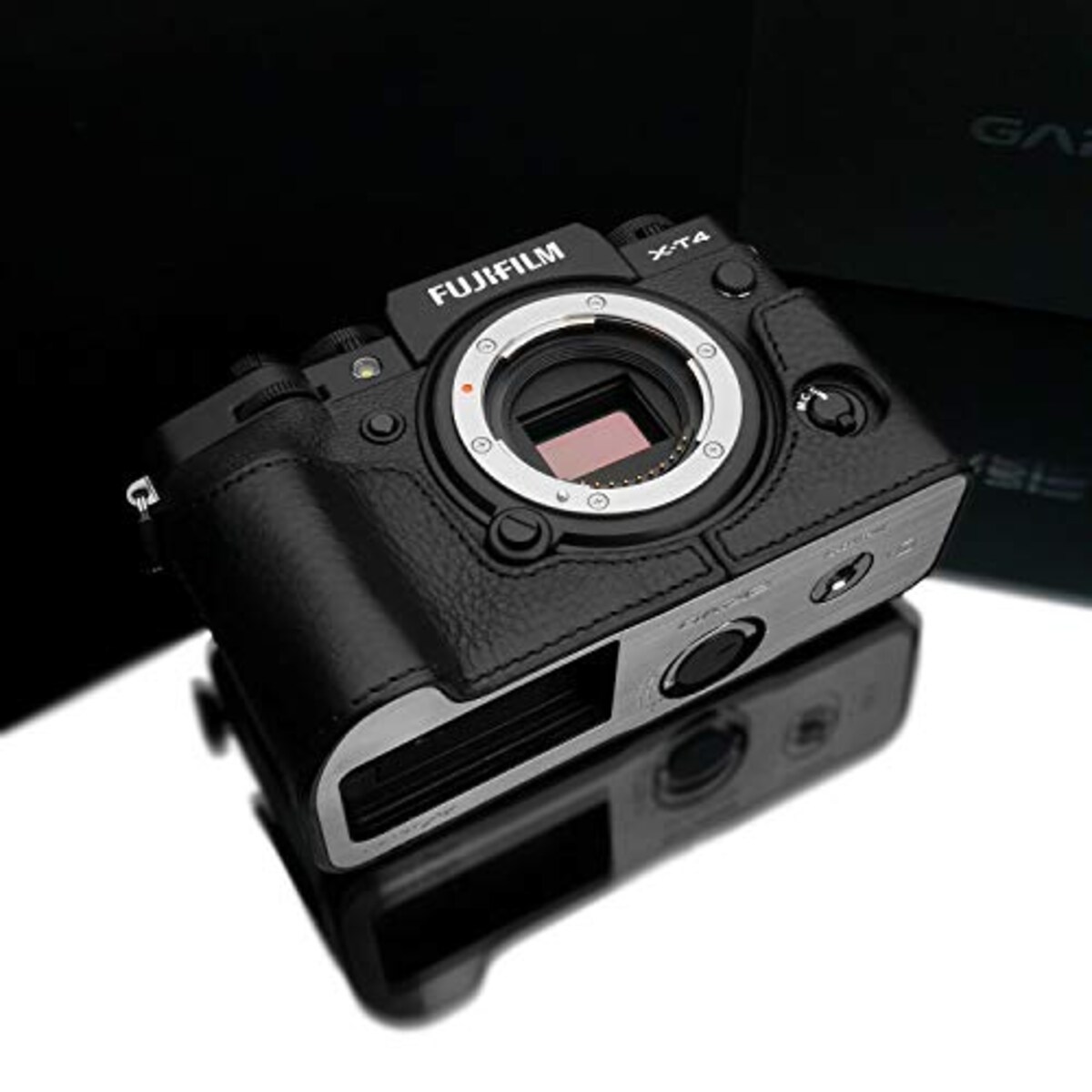  GARIZ FUJIFILM X-T4用 本革カメラケース XS-CHXT4BK ブラック画像6 