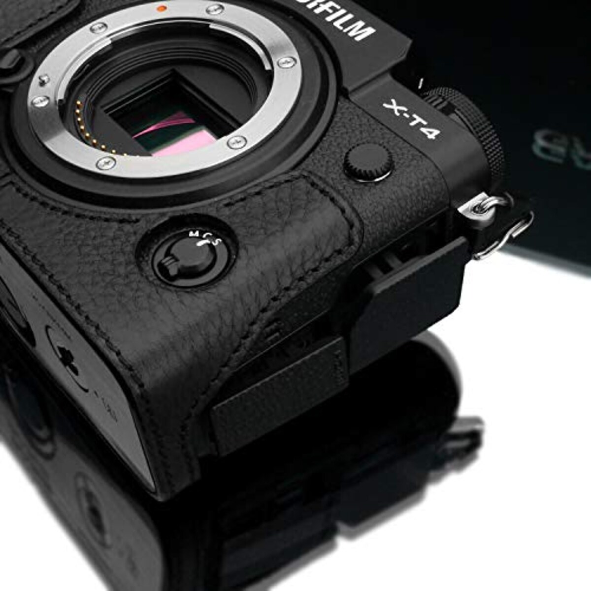  GARIZ FUJIFILM X-T4用 本革カメラケース XS-CHXT4BK ブラック画像8 
