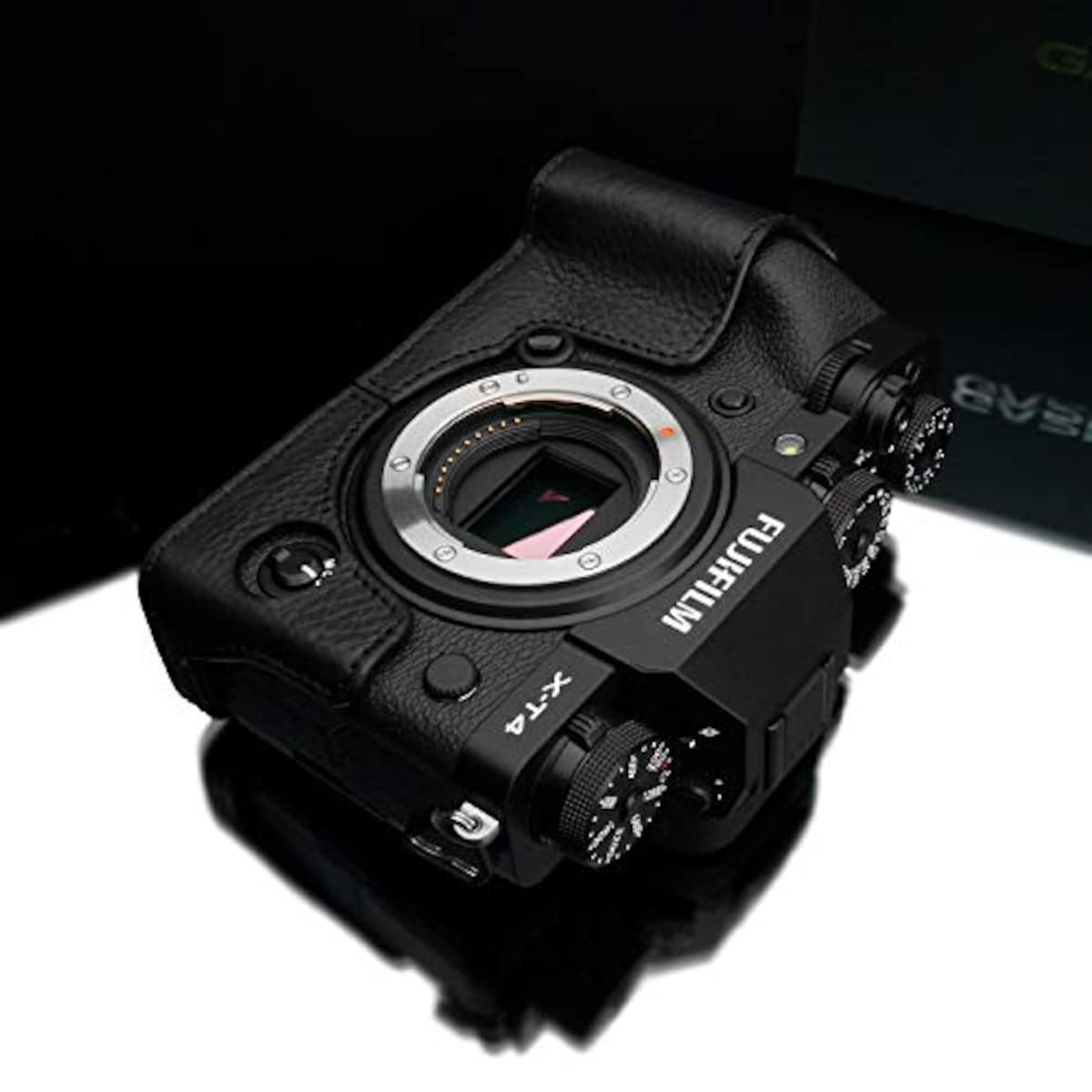  GARIZ FUJIFILM X-T4用 本革カメラケース XS-CHXT4BK ブラック画像9 