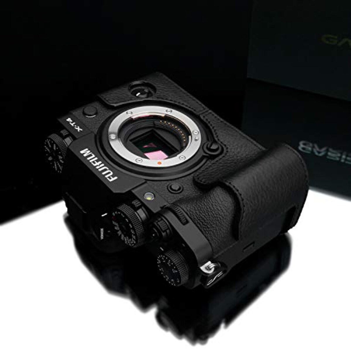  GARIZ FUJIFILM X-T4用 本革カメラケース XS-CHXT4BK ブラック画像10 