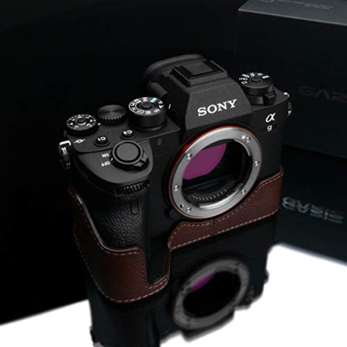  GARIZ SONY α9 II 用 本革カメラケース XS-CHA9IIBR ブラウン画像4 