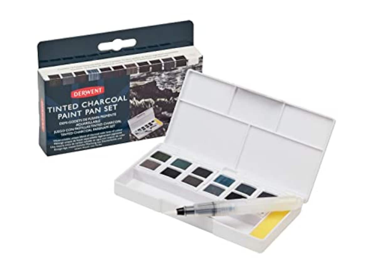 Derwent 【国内正規品】ダーウェント ティンティッド チャコール ペイントパン 12色 2305872
