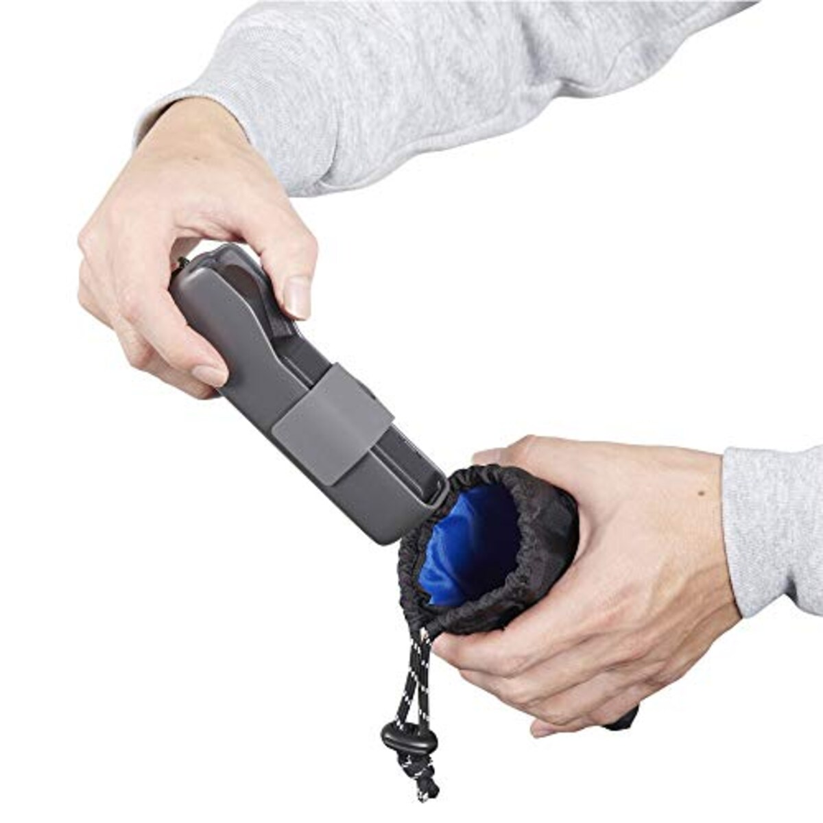  ハクバ HAKUBA カメラケース プラスシェル スリムソフトポーチ DJI Osmo Pocketの収納に最適 ブラック 2SPS-SSPBK画像3 