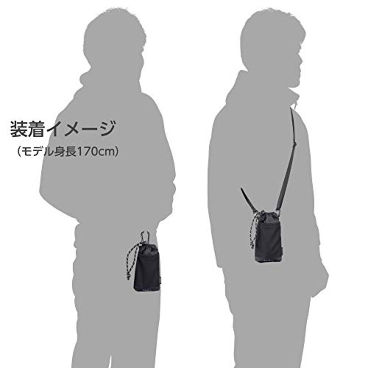  ハクバ HAKUBA カメラケース プラスシェル スリムソフトポーチ DJI Osmo Pocketの収納に最適 ブラック 2SPS-SSPBK画像6 