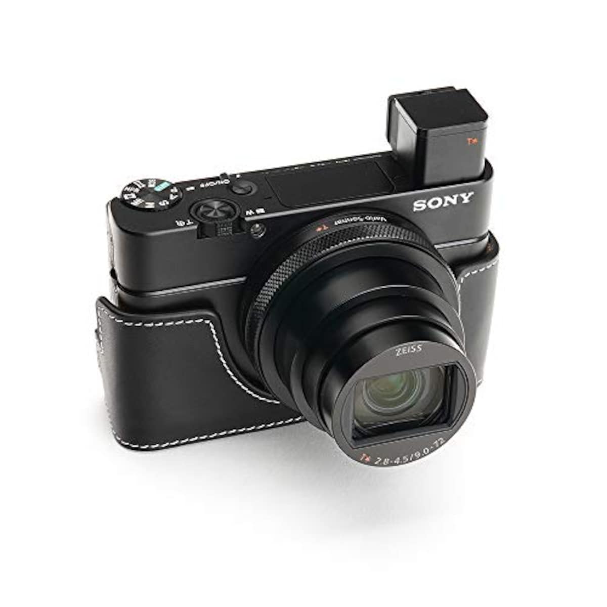  TP Original SONY RX100VII （DSC-RX100M7） 用 ボディーハーフケース ブラック画像4 