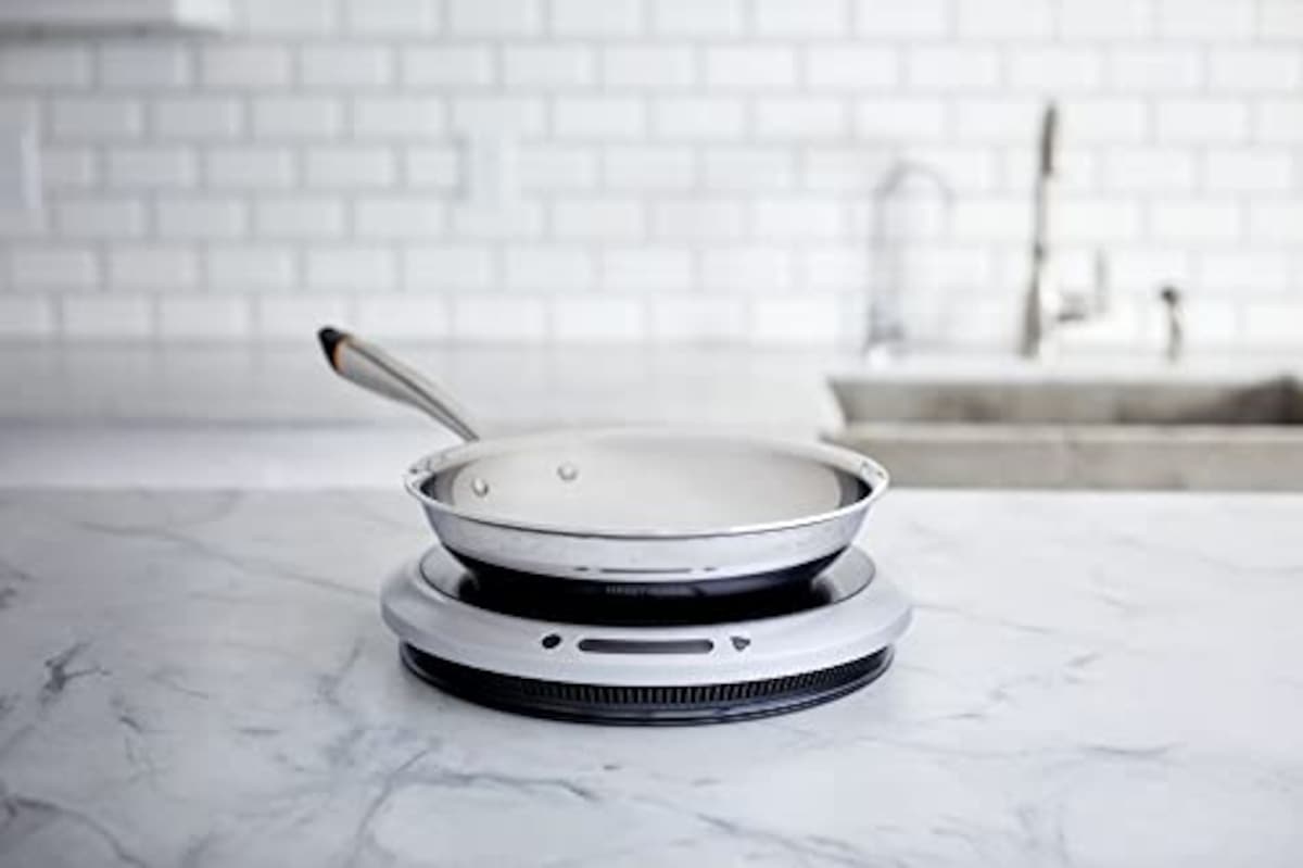  Hestan Cue へスタン キュー Iot家電 専用アプリ Bluetooth対応 スマート フライパン 単品 28cm ステンレス製 シルバー画像5 