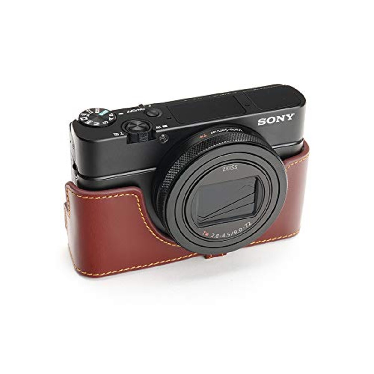  TP Original SONY RX100VII （DSC-RX100M7） 用 ボディーハーフケース オイルブラウン画像2 