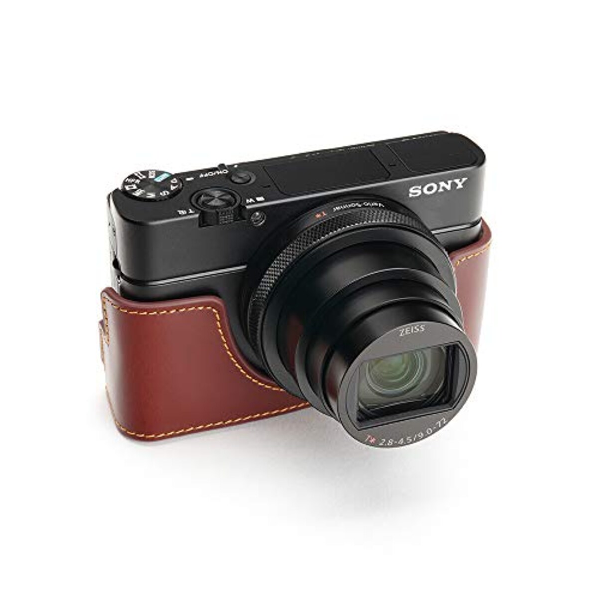  TP Original SONY RX100VII （DSC-RX100M7） 用 ボディーハーフケース オイルブラウン画像3 