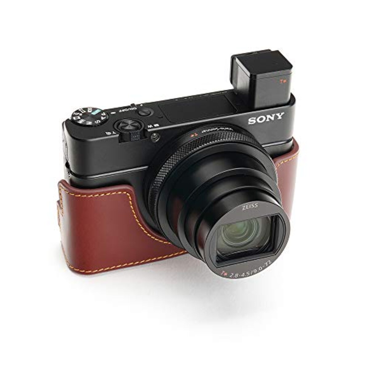  TP Original SONY RX100VII （DSC-RX100M7） 用 ボディーハーフケース オイルブラウン画像4 