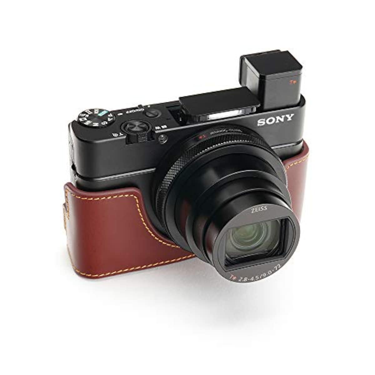  TP Original SONY RX100VII （DSC-RX100M7） 用 ボディーハーフケース オイルブラウン画像5 