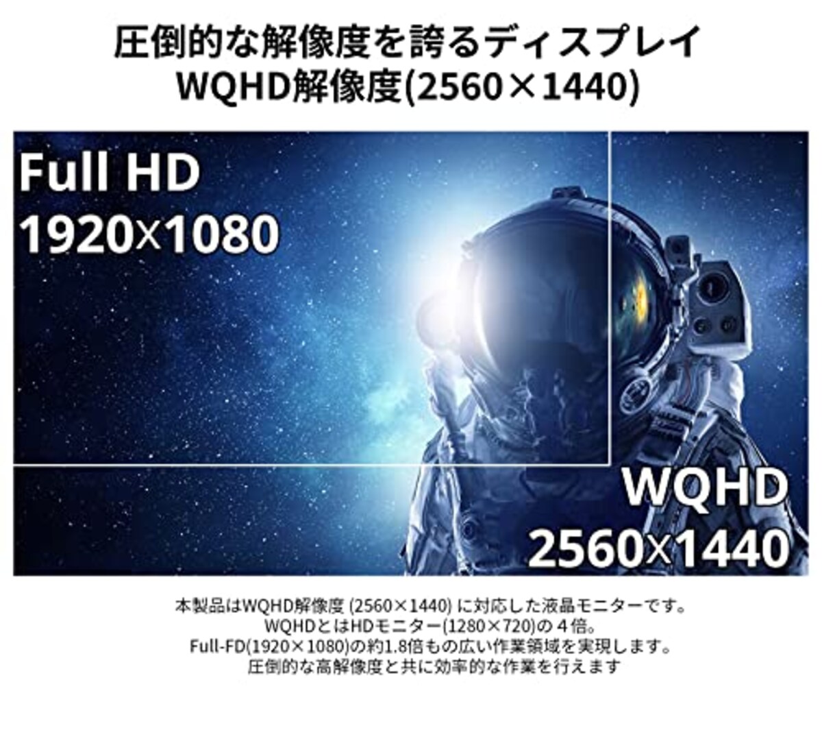  【Amazon.co.jp限定】JapanNext 31.5インチ WQHD解像度(2560x1440)165Hz対応ゲーミングモニター JN-V3150WQHDR165 HDMI DP画像2 
