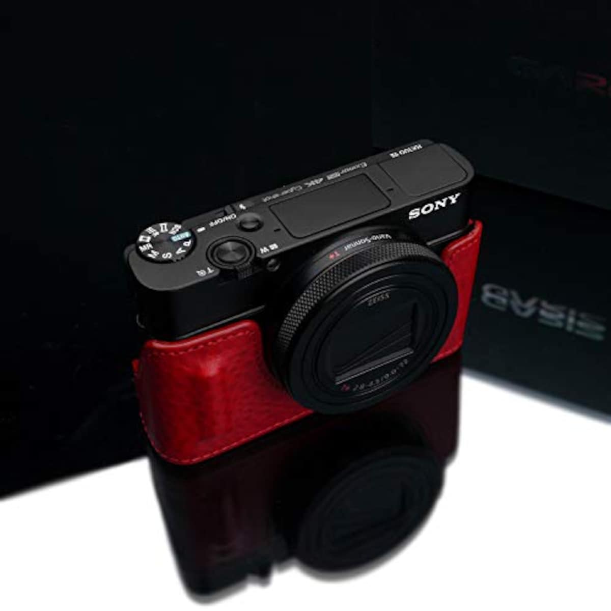  GARIZ SONY RX100 VII (DSC-RX100M7) 用 本革カメラケース HG-RX100M7R画像4 