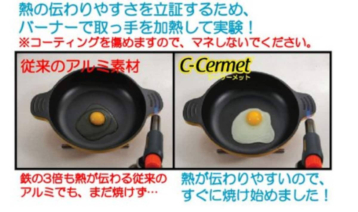  シーサーメットC-CERMET (アルミを超えるマグネシウム12%合金) IH・ガス兼用フライパン20cm 7STFRY20XYLRD画像4 