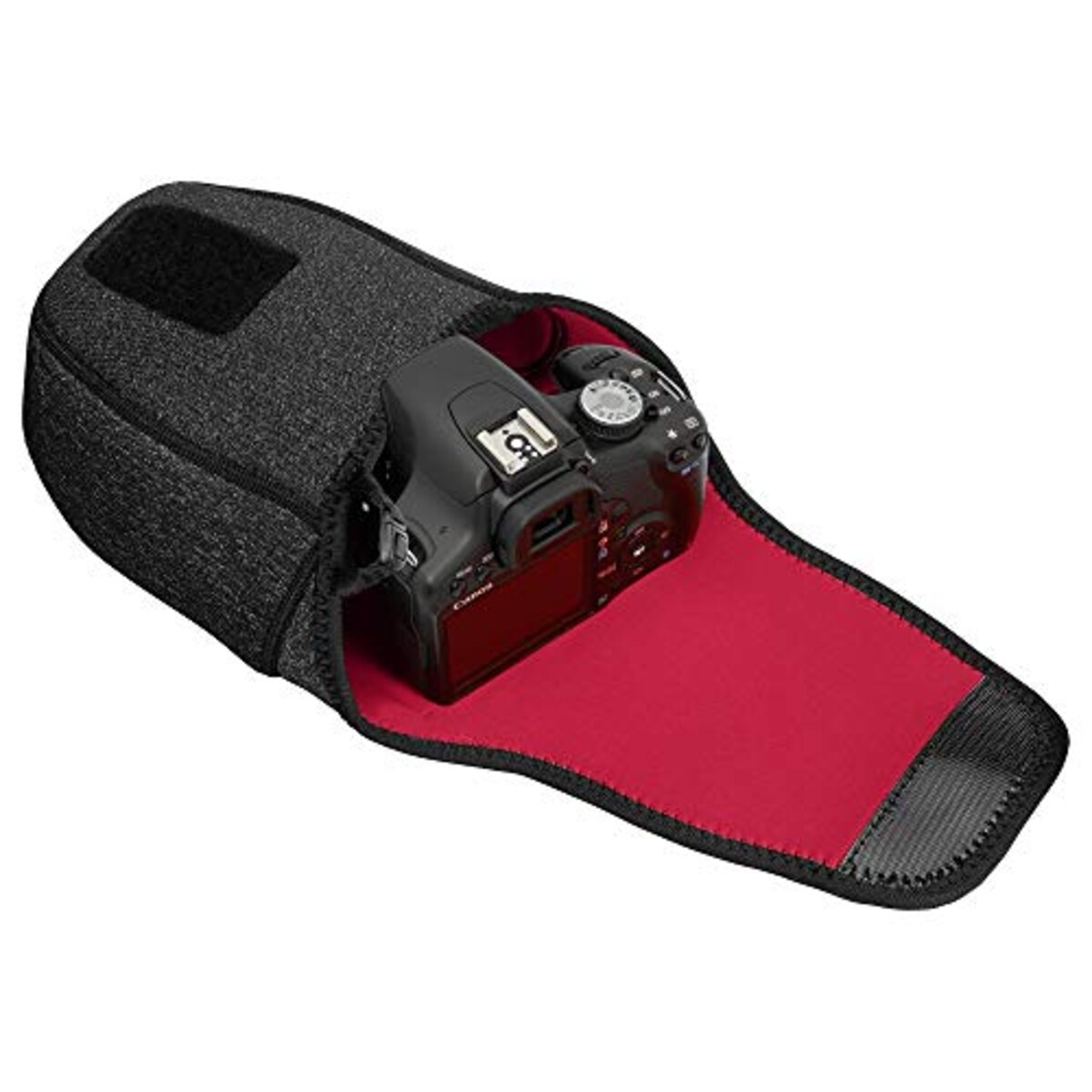  ハクバ HAKUBA カメラケース スリムフィット カメラケース02L カメラにフィットするネオプレン素材 小型一眼レフ用 ブラック 2SP-SF-CC02LBL画像3 