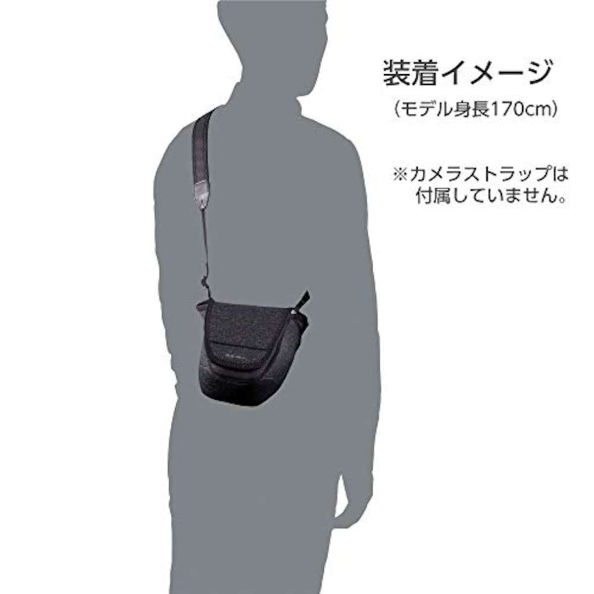  ハクバ HAKUBA カメラケース スリムフィット カメラケース02L カメラにフィットするネオプレン素材 小型一眼レフ用 ブラック 2SP-SF-CC02LBL画像7 