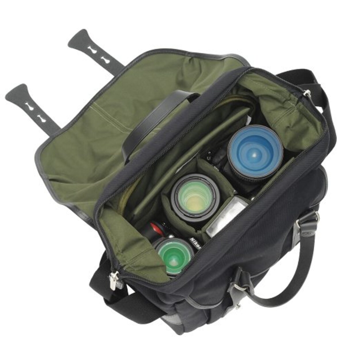  【アマゾンオリジナル】 Billingham ショルダーバッグ 207ファイバーナイト 9.6L ブラック/ブラック ETM-83267画像5 