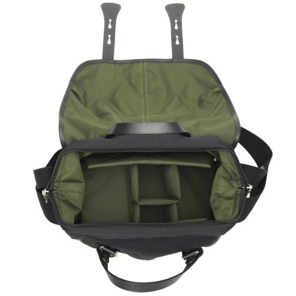  【アマゾンオリジナル】 Billingham ショルダーバッグ 207ファイバーナイト 9.6L ブラック/ブラック ETM-83267画像6 