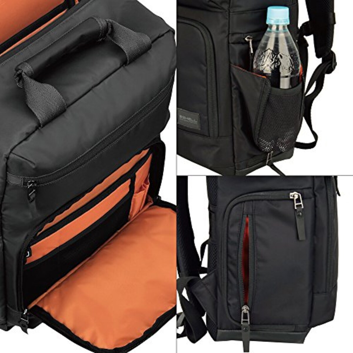  ハクバ HAKUBA カメラリュック プラスシェル ブロス バックパックM 13.5L 水に強い生地 軽量タイプ ブラック SP-BS-BPMBK画像6 