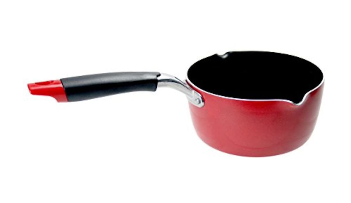  ストリックスデザイン IH深型煮込みパン レッド 17cm 幅広で深くて便利 IH ガス火対応 鍋 注ぎ口付き フッ素加工 SA-018X画像3 