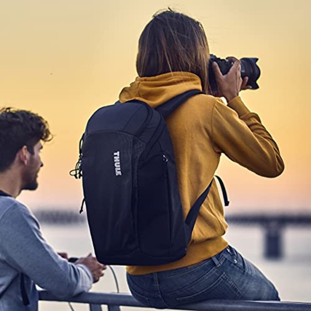  [スーリー] リュック EnRoute Camera Backpack 容量:20L デジカル一眼レフカメラ収納用 Dark Forest Black画像2 