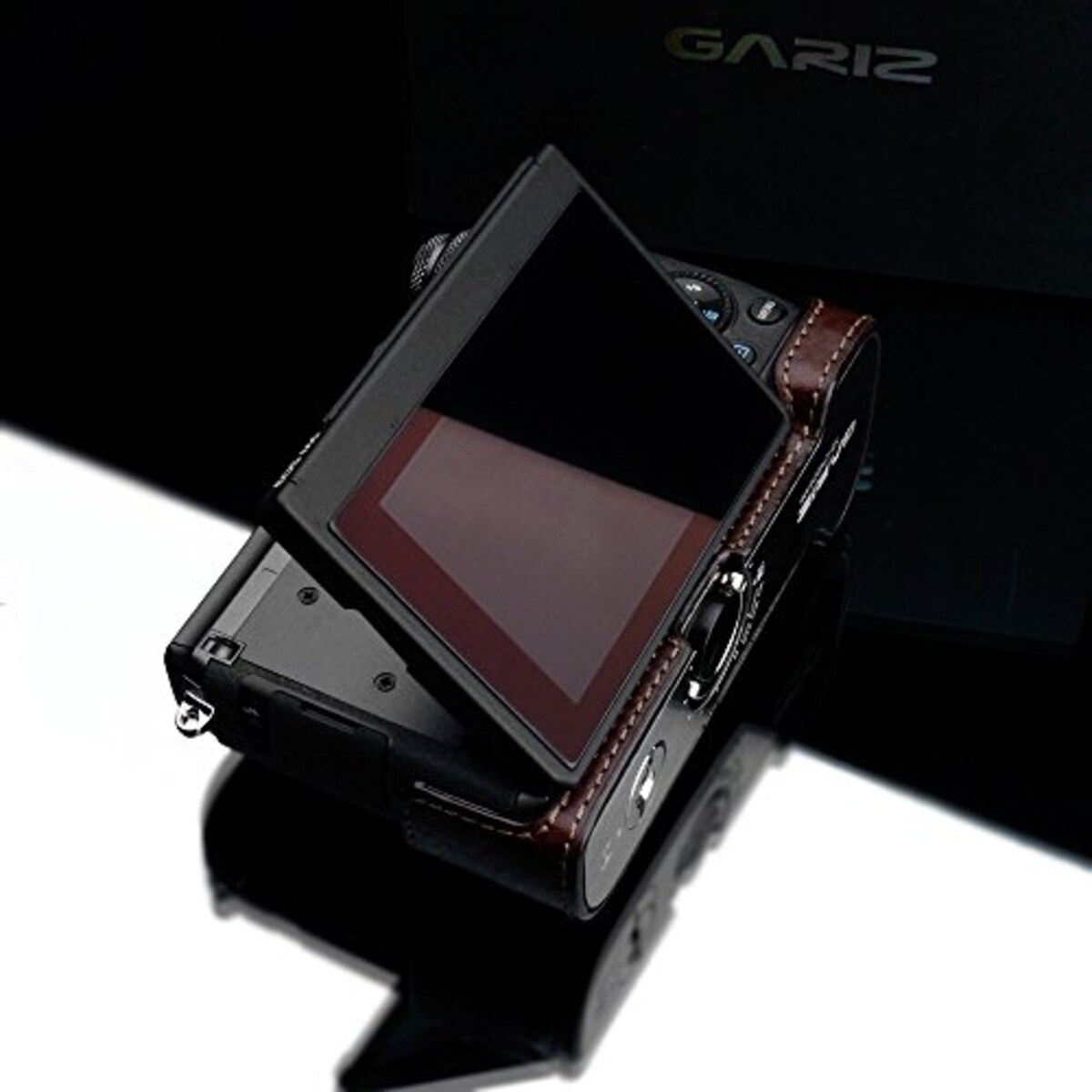  GARIZ Canon EOS M6用 本革カメラケース XS-CHEOSM6BR ブラウン画像11 