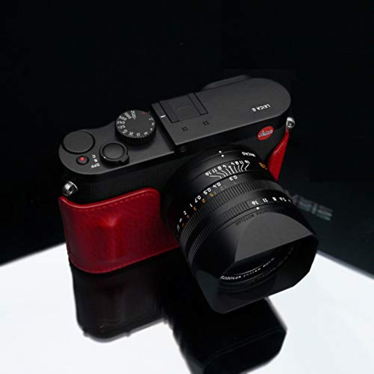  GARIZ Leica Q(Typ116)/Q-P用 本革カメラケース BL-LCQR レッド画像3 