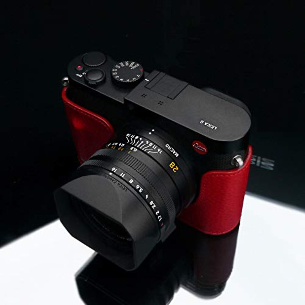  GARIZ Leica Q(Typ116)/Q-P用 本革カメラケース BL-LCQR レッド画像4 