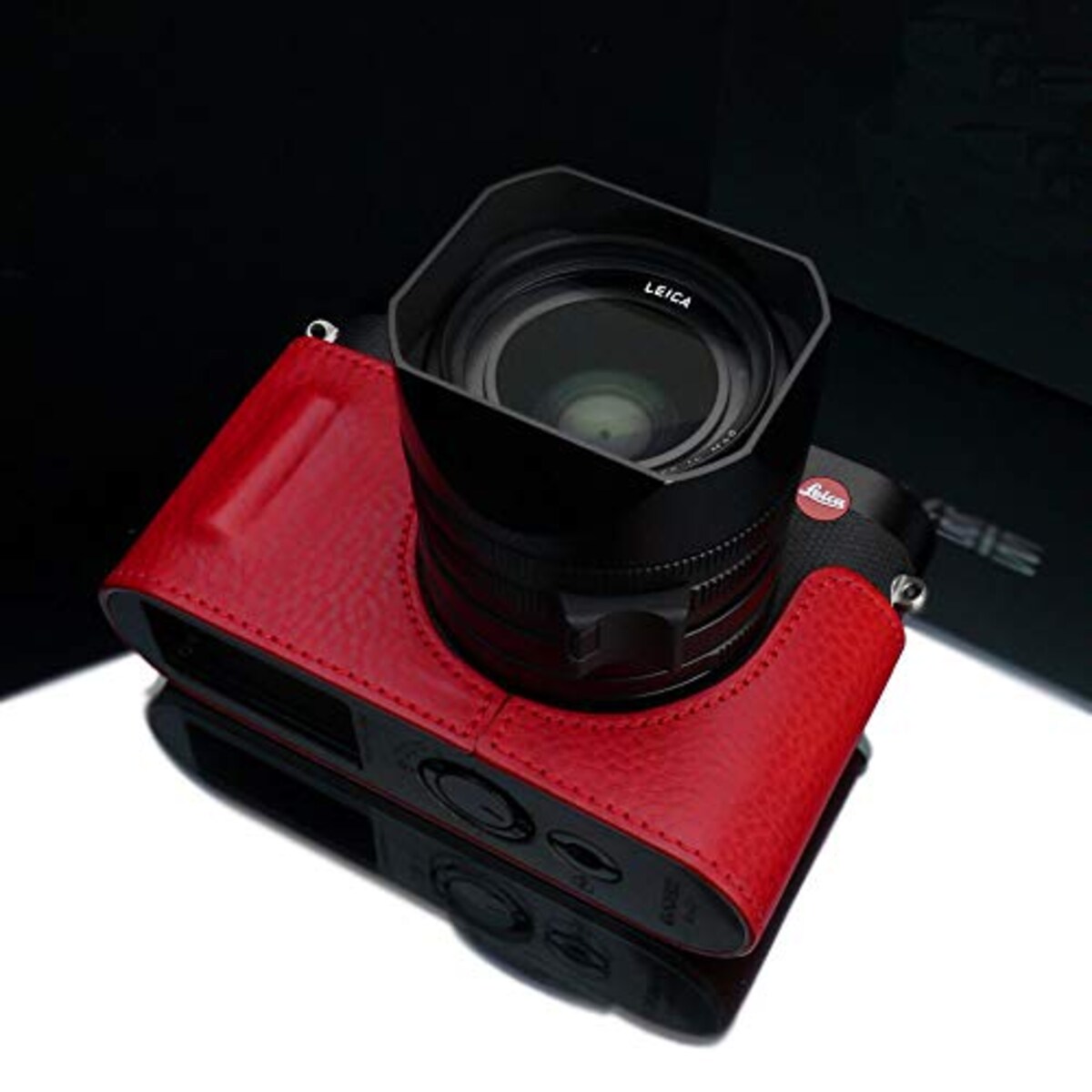  GARIZ Leica Q(Typ116)/Q-P用 本革カメラケース BL-LCQR レッド画像6 